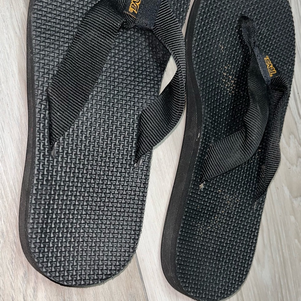 Teva Black Textured Sandals